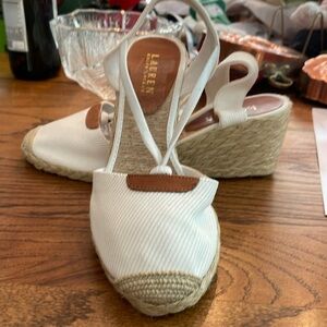 Ralph Lauren wedge shoe size 9 never worn.